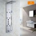 Huanyu Hot and Cold Shower Panel Faucet Thermostatic Rainfall Shower Column Body Massage Jets with Temperature Digital Display - B075N9ZL43